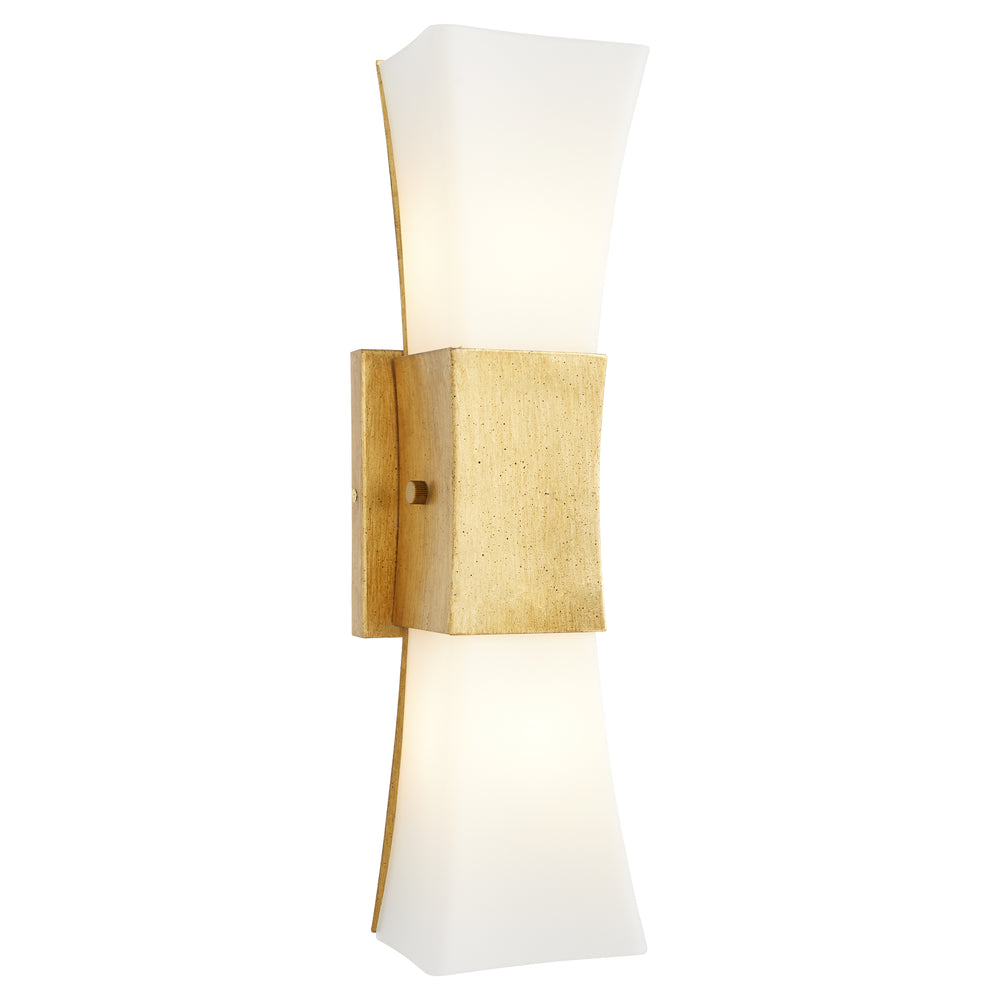 Ayala 2-light Wall Sconce Gold Leaf