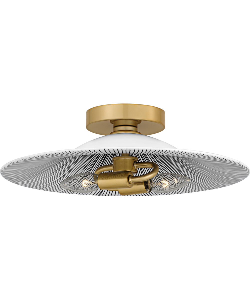 Quoizel Flush Mount Medium 2-light Flush Mount Light Gold