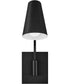 Bray 1-Light Medium Swing Arm Single Light Sconce in Black