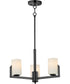 Dart 3-Light Chandelier Black