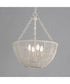 Cestino 4-Light Pendant Weathered White