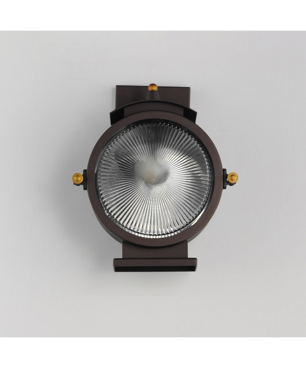 Portside 1-Light Outdoor Wall Sconce Oil Rubbed Bronze / Antique Brass