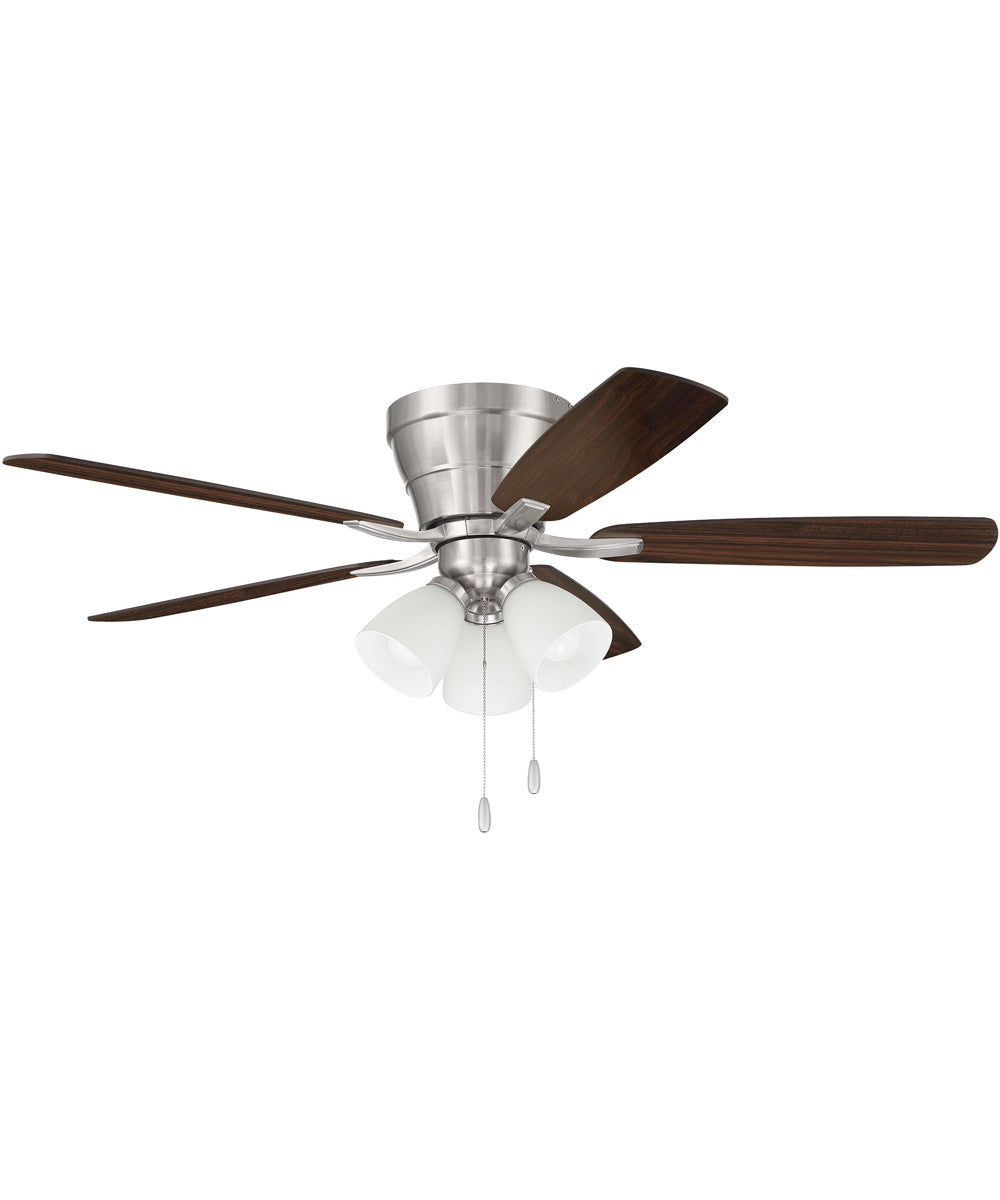 Wheeler 52 3-Light  3-Light Fan Brushed Polished Nickel