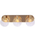 Glisten 3-Light Lighting Satin Brass