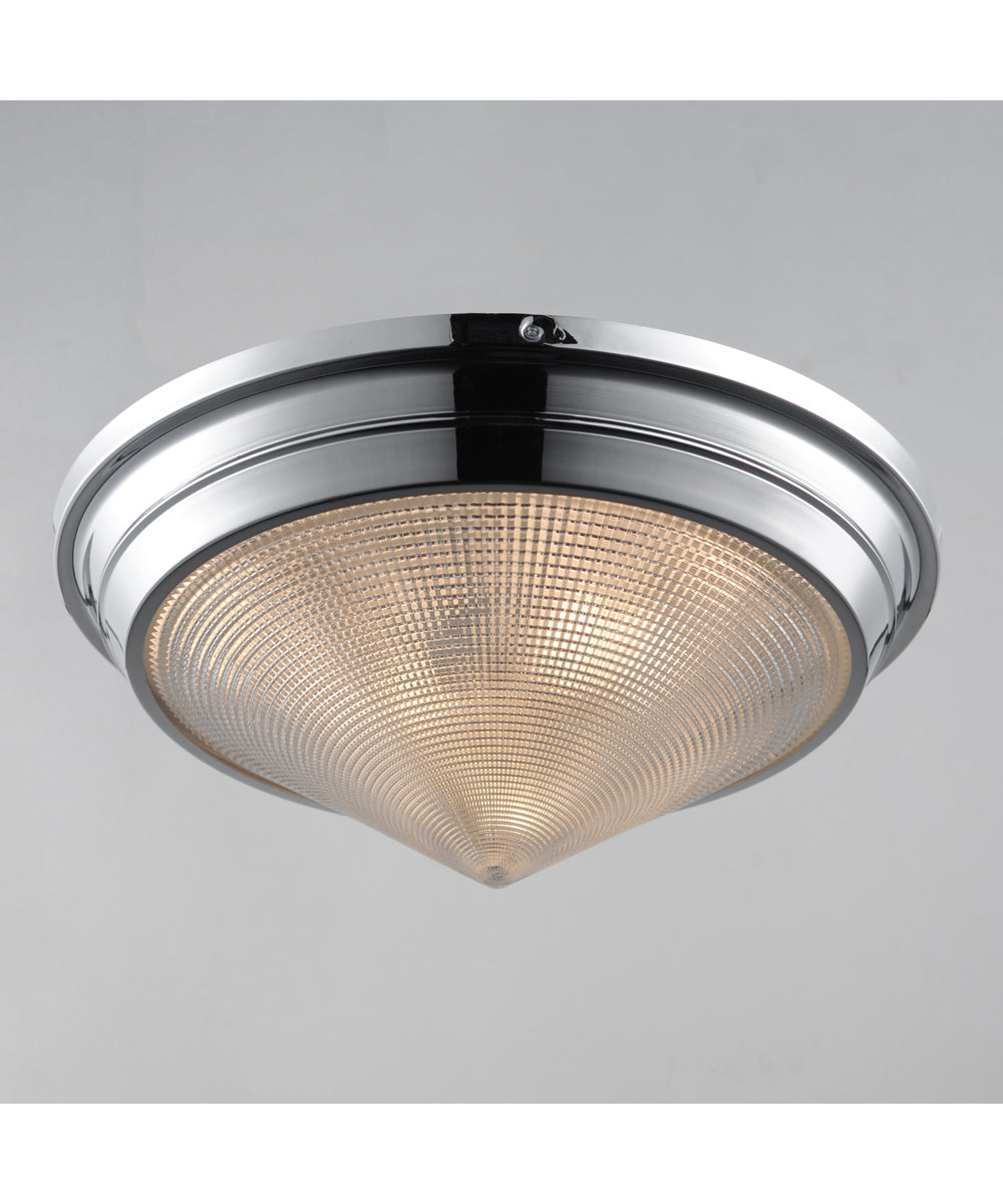 Hargreaves 3-Light Flush Mount Polished Nickel