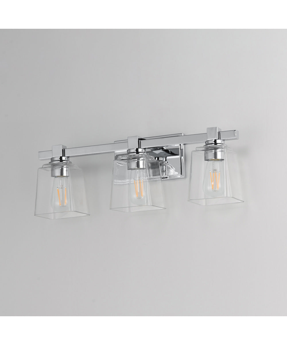 Cubos 3-Light Bath Vanity Polished Chrome