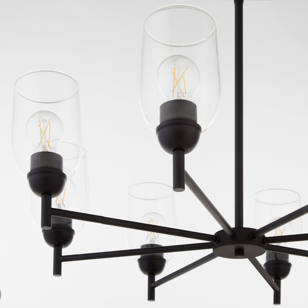 Wallinger 8-light Chandelier Matte Black