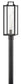 Catalina 1-Light Large Post Mount Lantern in Black