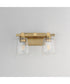 Cubos 2-Light Wall Sconce Natural Aged Brass