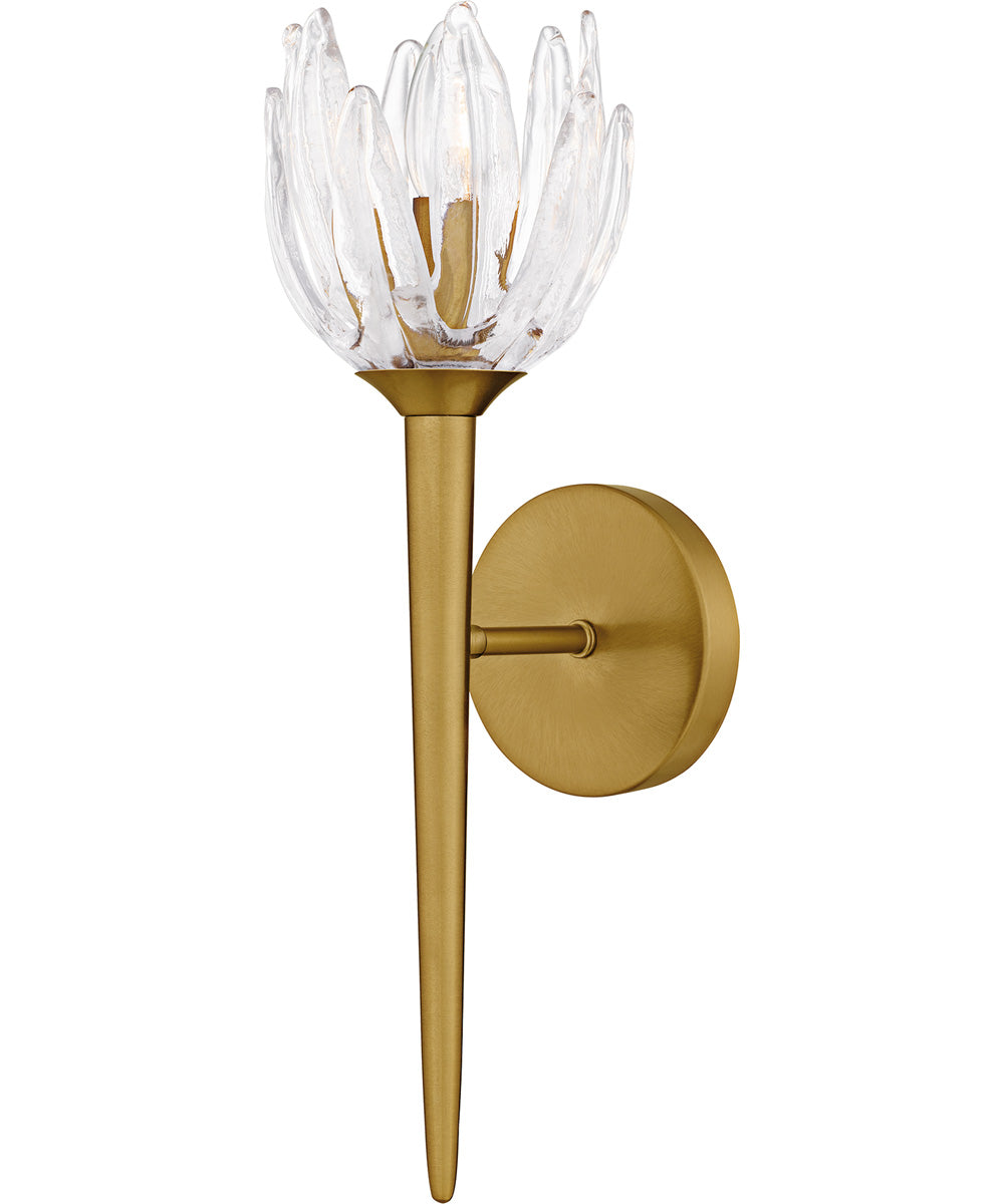 Shea Small 1-light Wall Sconce Brushed Gold