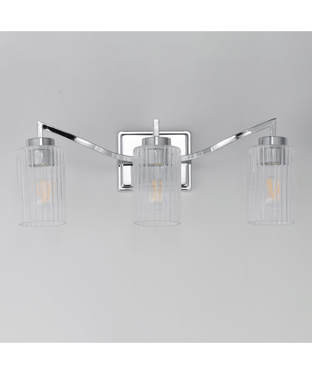 Rigata 3-Light Bath Vanity Polished Nickel