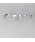 Rigata 3-Light Bath Vanity Polished Nickel