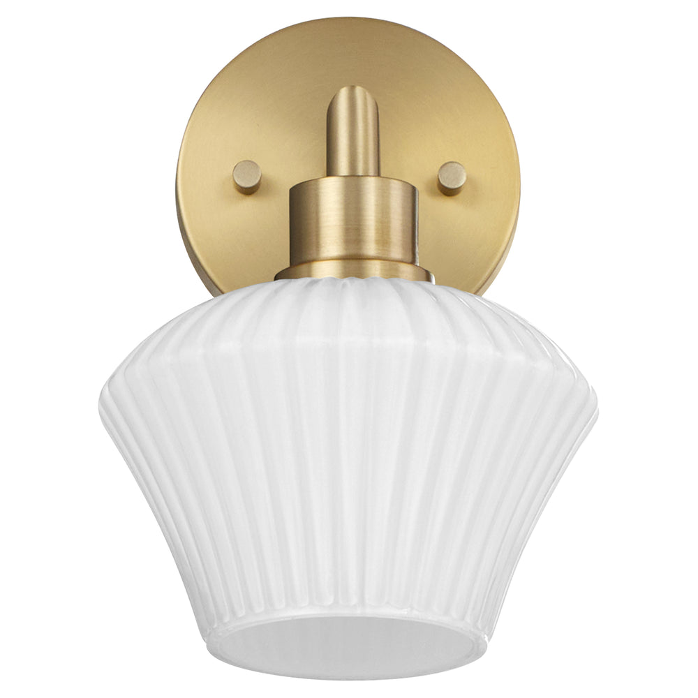 Cassini 1-light Wall Mount Light Fixture Aged Brass