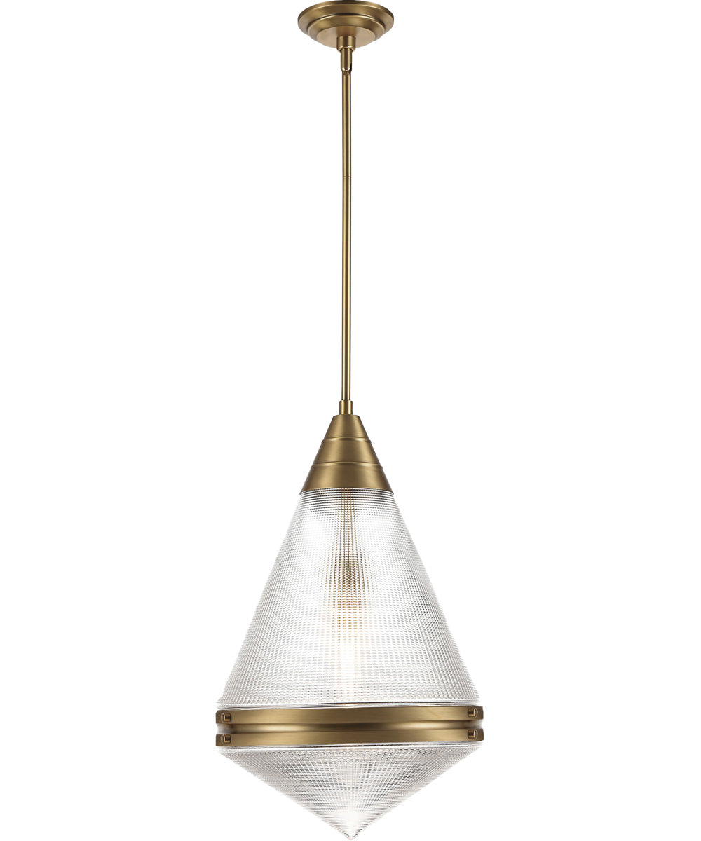 Hargreaves 1-Light Pendant Natural Aged Brass