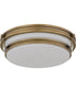 Quoizel Flush Mount Medium 3-light Flush Mount Weathered Brass