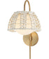 Macrame 1-Light Wall Sconce Gold