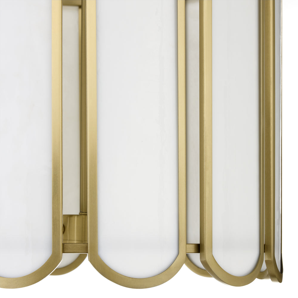 Belleview 4-light Pendant Aged Brass