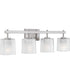 Brenthouse Extra Large 4-light Bath Light Brushed Nickel