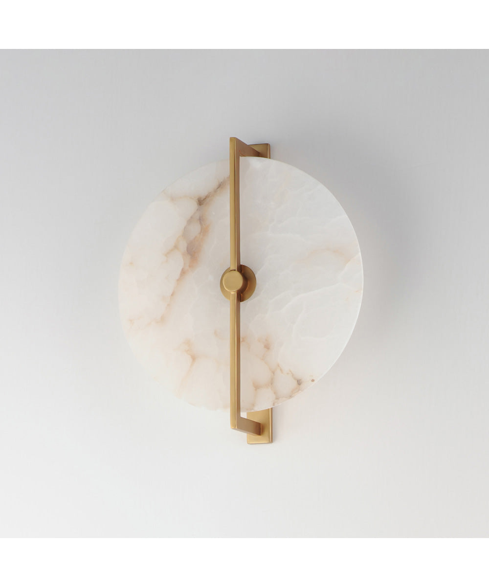 Quarry LED Wall Sconce/Flush Mount Natural Aged Brass