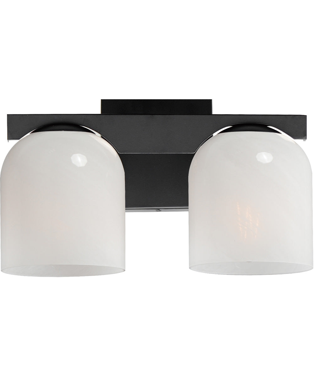 Scoop 2-Light Bath Vanity Black