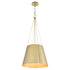 Denise 3-light Pendant Aged Brass