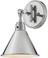 Arti 1-Light Single Light Sconce in Polished Nickel