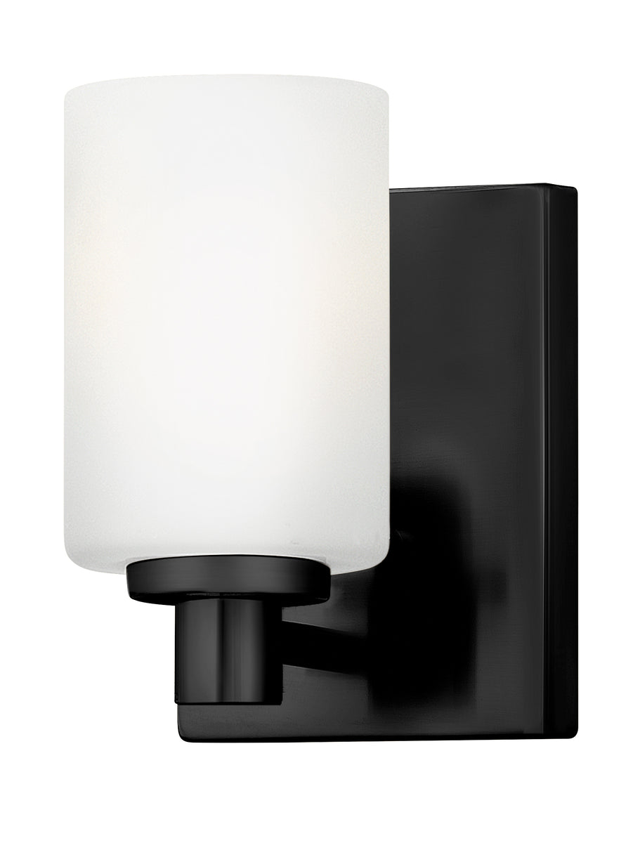 Karlie 1-Light Small Single Light Sconce in Black