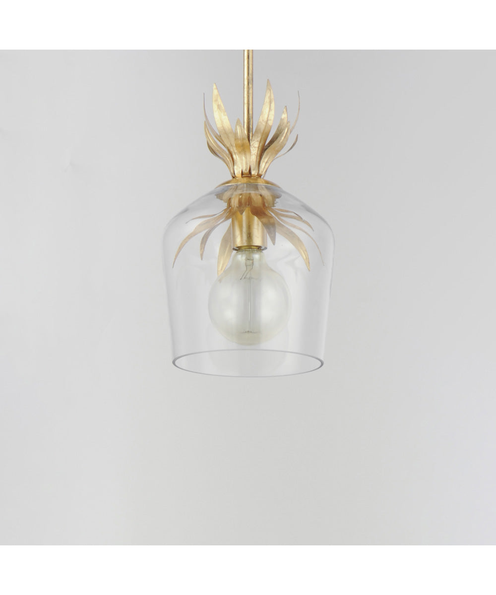 Paloma Single Pendant Gold Leaf