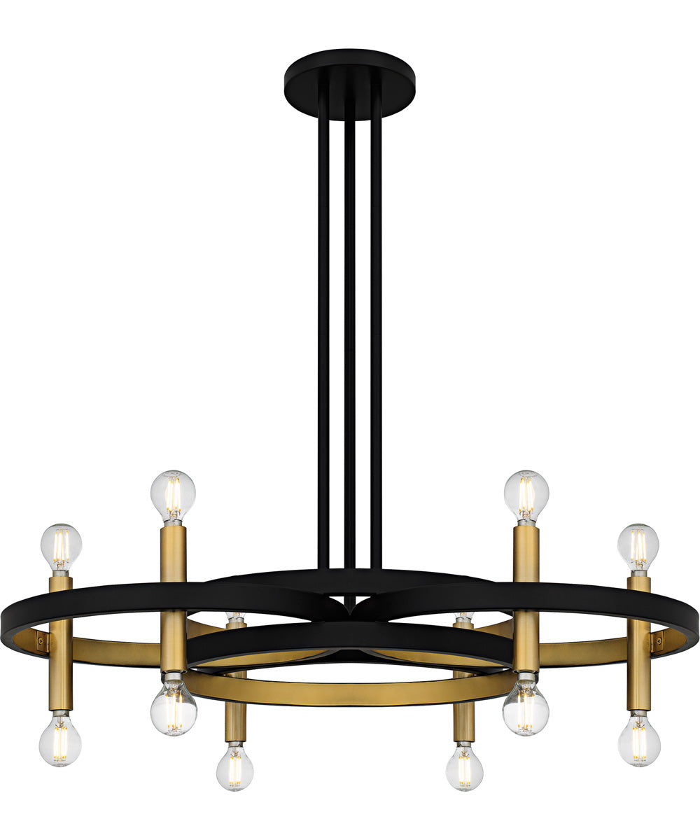 Winsland 12-light Chandelier Matte Black