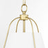 Ellen 1-light Pendant Studio White w/ Aged Brass