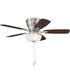 Wheeler 42 2-Light Bowl 2-Light Fan Brushed Polished Nickel