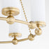 Lee Boulevard 6-light Chandelier Aged Brass