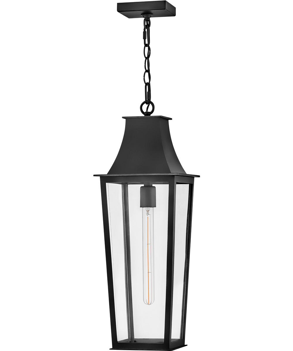 Georgetown 1-Light Large Hanging Lantern in Black