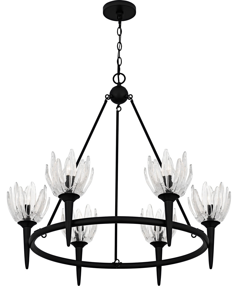 Shea 6-light Chandelier Matte Black