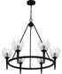 Shea 6-light Chandelier Matte Black