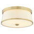 Weir 3-light Ceiling Flush Mount Aged Brass