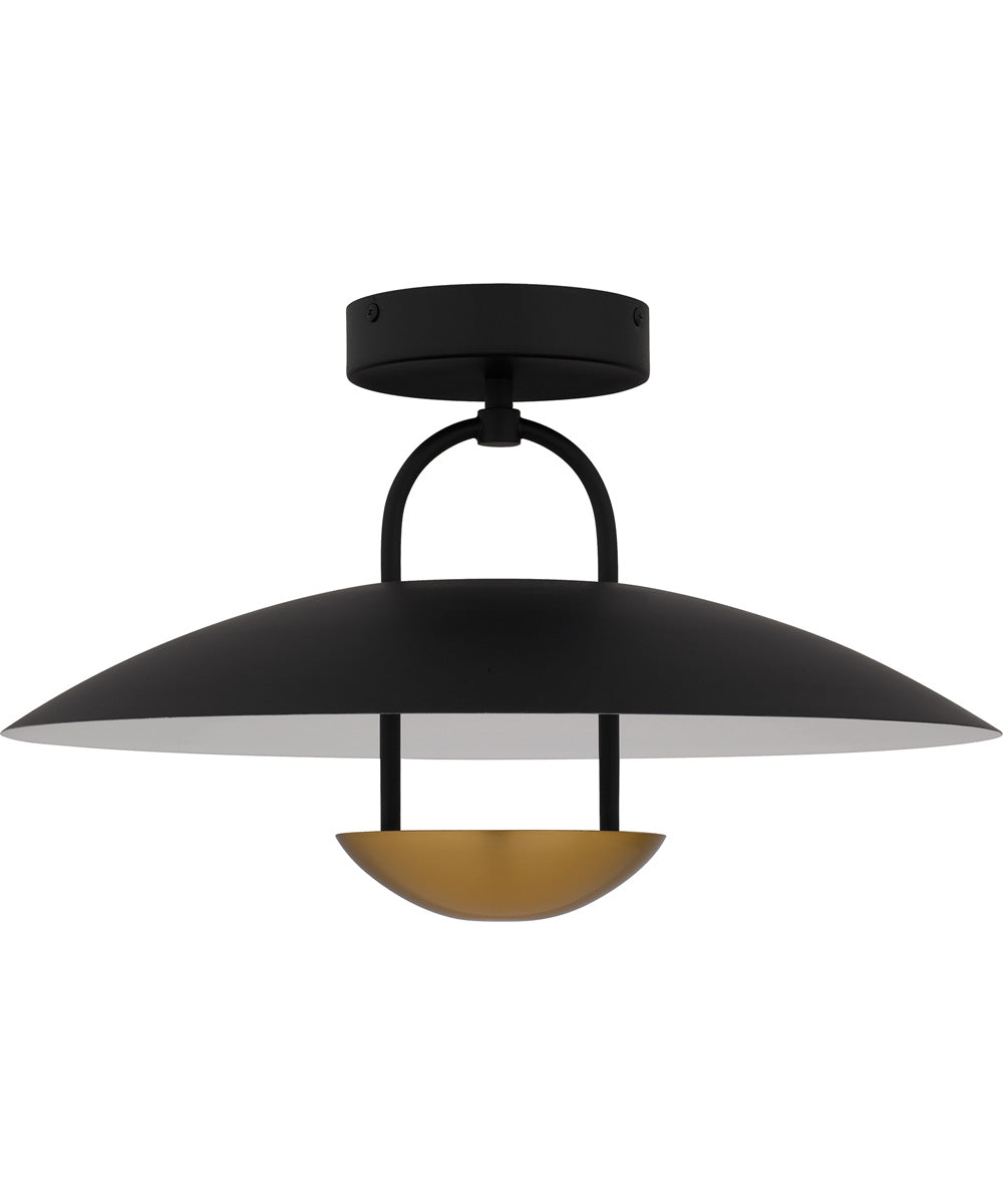 Bingham Large Semi Flush Mount Matte Black