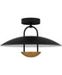 Bingham Large Semi Flush Mount Matte Black