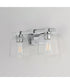 Cubos 2-Light Wall Sconce Polished Chrome