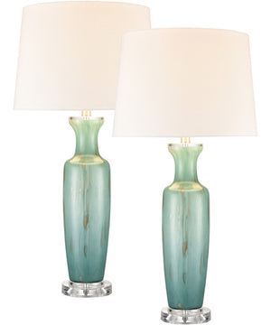 Abilene 32'' High 1-Light Table Lamp - Set of 2 Green