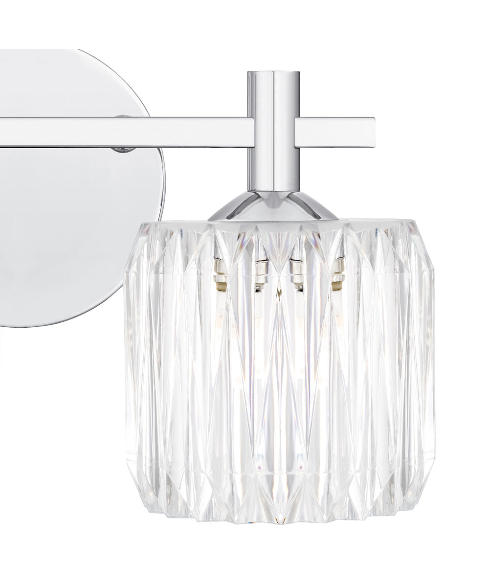 Spade Medium 2-light Bath Light Polished Chrome