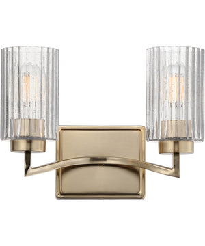 Rigata 2-Light Wall Sconce Satin Champagne