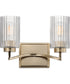 Rigata 2-Light Wall Sconce Satin Champagne