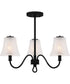 McKinney Extra Large 3-light Semi Flush Mount Matte Black