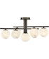 Selene 9-Light Large Semi-Flush Mount in Black Oxide