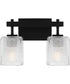 Brenthouse Medium 2-light Bath Light Matte Black