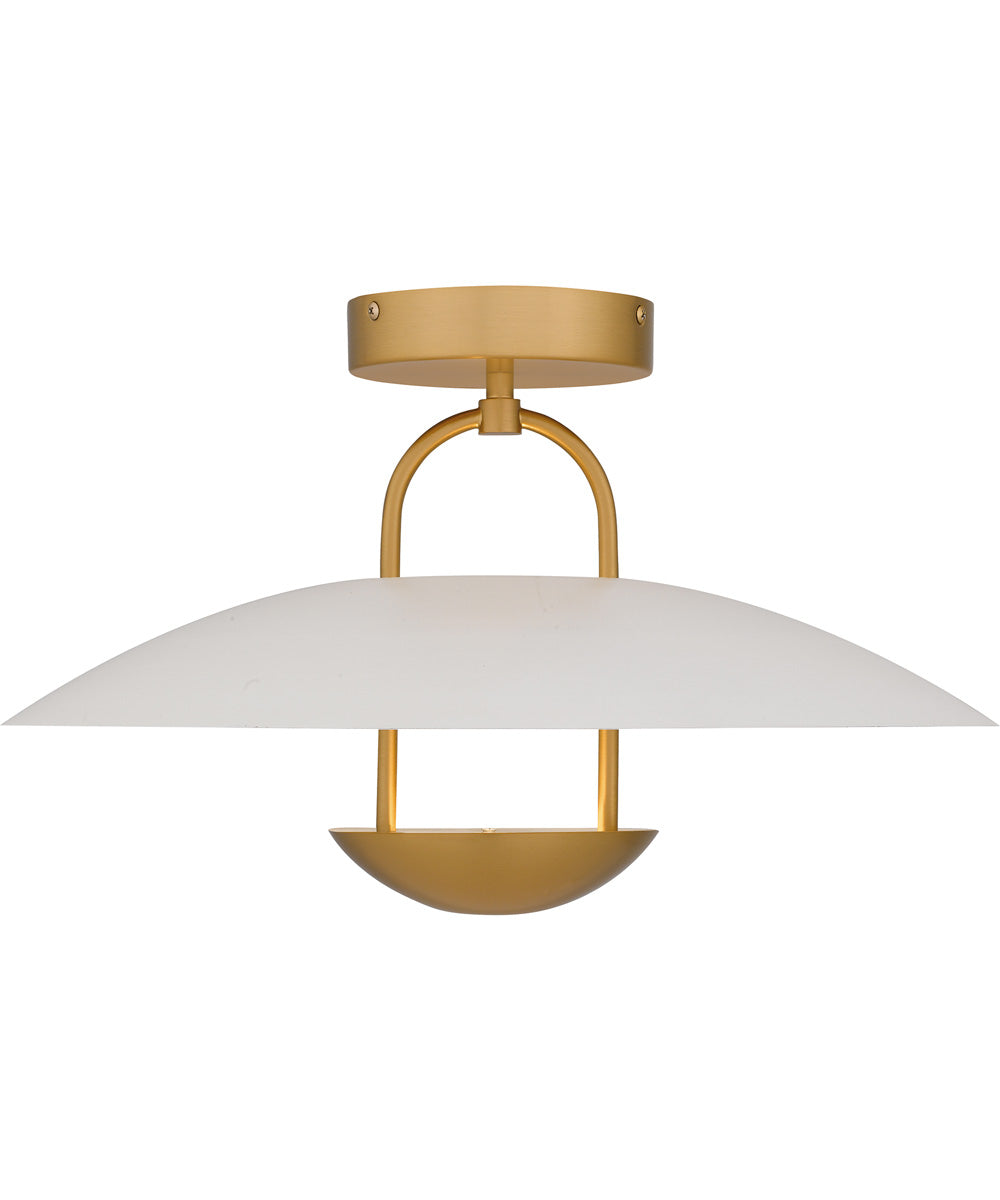 Bingham Large Semi Flush Mount Brushed Gold