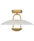 Bingham Large Semi Flush Mount Brushed Gold