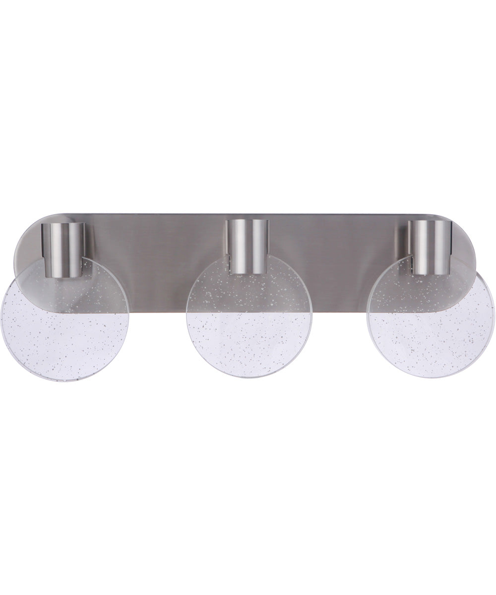 Glisten 3-Light Lighting Brushed Polished Nickel