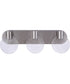 Glisten 3-Light Lighting Brushed Polished Nickel